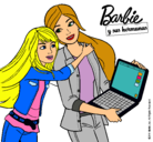 Dibujo El nuevo portátil de Barbie pintado por clauxandpoxo