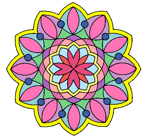 Dibujo Mandala 20 pintado por tarados