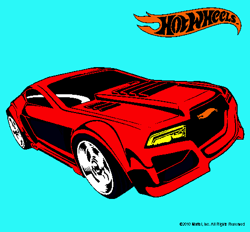 Dibujo Hot Wheels 5 pintado por B-E-P