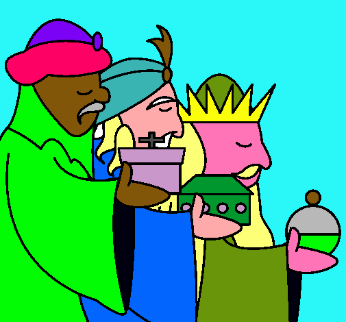 Dibujo Los Reyes Magos 3 pintado por Zolecita