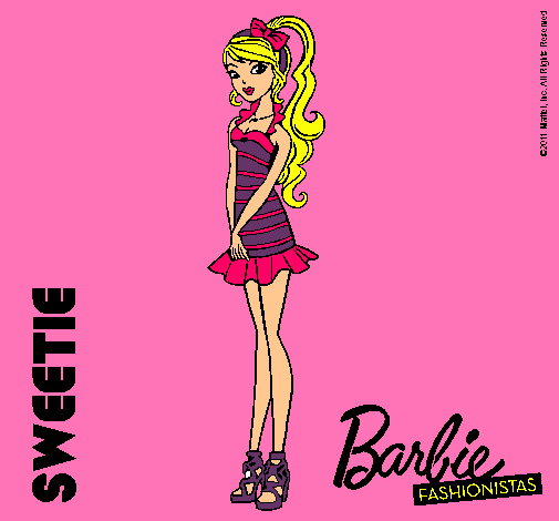 Dibujo Barbie Fashionista 6 pintado por laahmichii