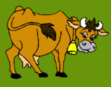Dibujo Vaca pintado por sarita9