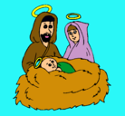 Dibujo Natividad pintado por anahid