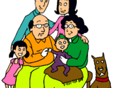 Dibujo Familia pintado por vyvyan