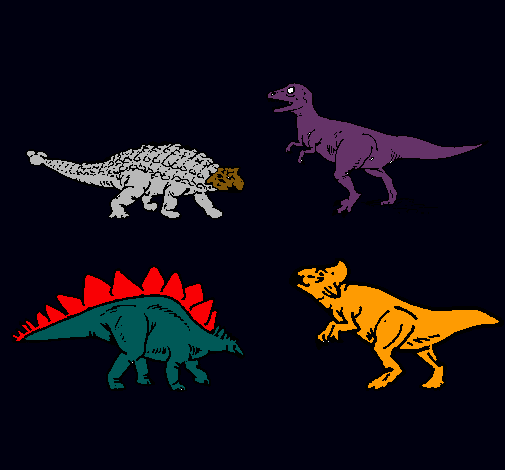 Dibujo Dinosaurios de tierra pintado por jrluisb