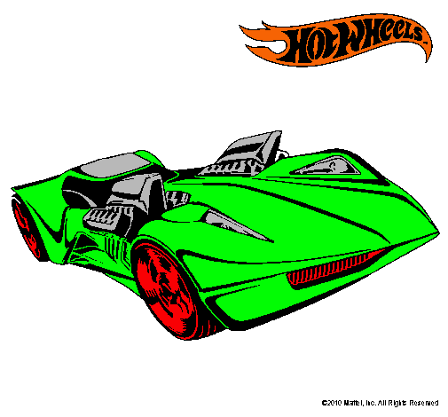 Dibujo Hot Wheels 4 pintado por Larabel