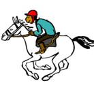 Dibujo Carrera de caballos pintado por ANGIE321