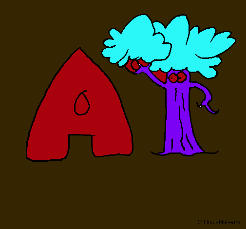 Dibujo Árbol pintado por alexia20