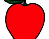 Dibujo manzana pintado por jrluisb