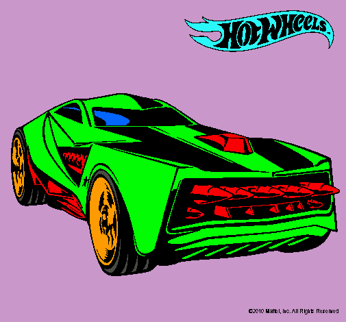 Dibujo Hot Wheels 12 pintado por Larabel