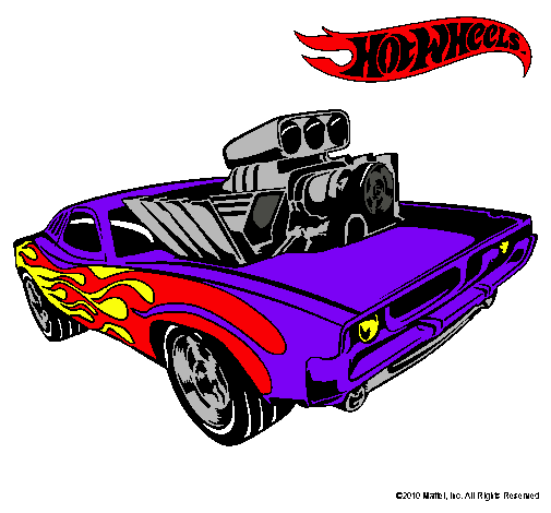 Dibujo Hot Wheels 11 pintado por Angelito27