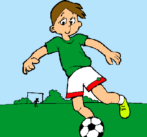 Dibujo Jugar a fútbol pintado por Tristan