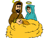 Dibujo Natividad pintado por luni22