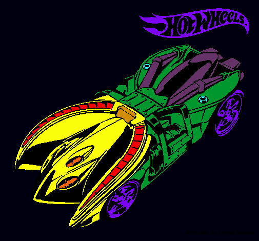 Dibujo Hot Wheels 7 pintado por jacko