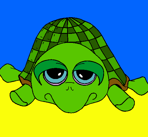 Dibujo Tortuga pintado por mundo346