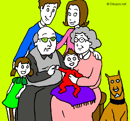 Dibujo Familia pintado por risa79