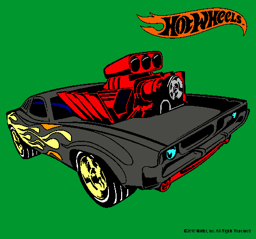 Dibujo Hot Wheels 11 pintado por santiman