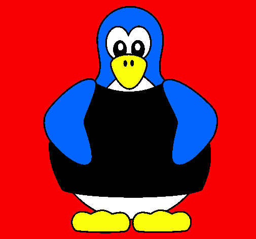 Dibujo Pingüino pintado por mundo346