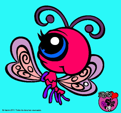 Dibujo Mariposa Littlest Pet Shop 2 pintado por agoszacha