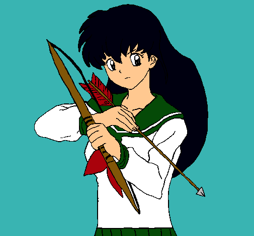 Dibujo Kagome pintado por sentay