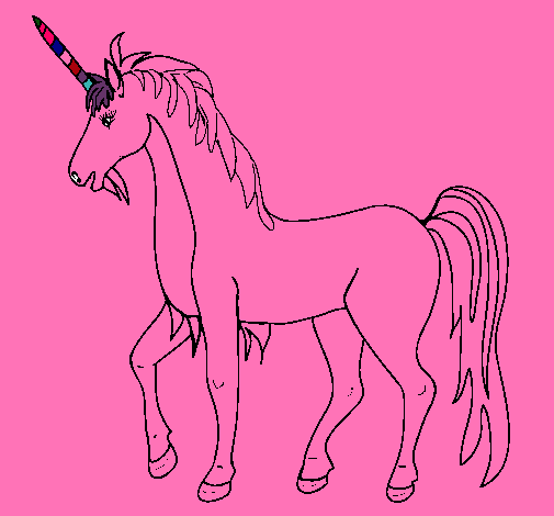 Dibujo Unicornio II pintado por natillas
