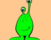 Dibujo Mini extraterrestre pintado por apurita