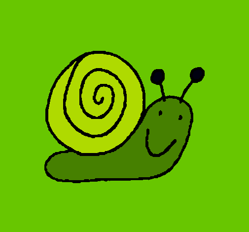 Dibujo Caracol 4 pintado por javita_xd