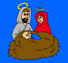 Dibujo Natividad pintado por VANEZA