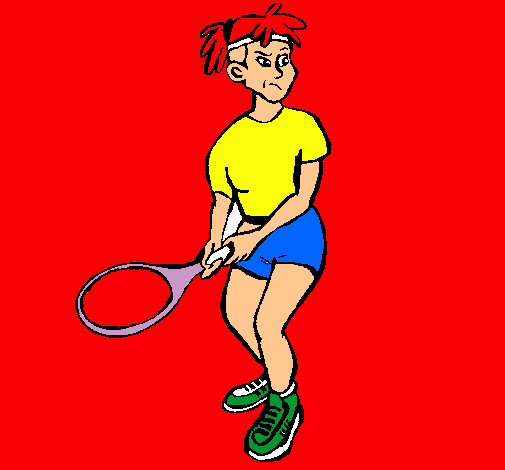 Dibujo Chica tenista pintado por vitucho