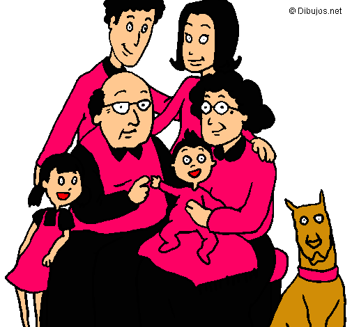 Dibujo Familia pintado por Raqueful