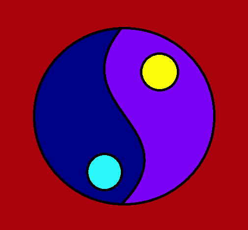 Dibujo Yin y yang pintado por Manuellr