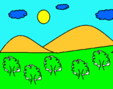 Dibujo Montañas 4 pintado por nuria2004