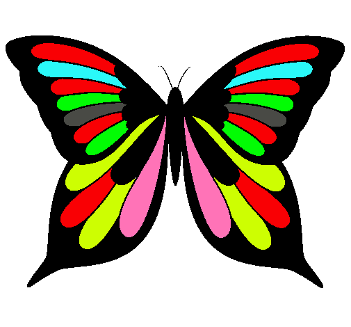 Dibujo Mariposa pintado por tabata
