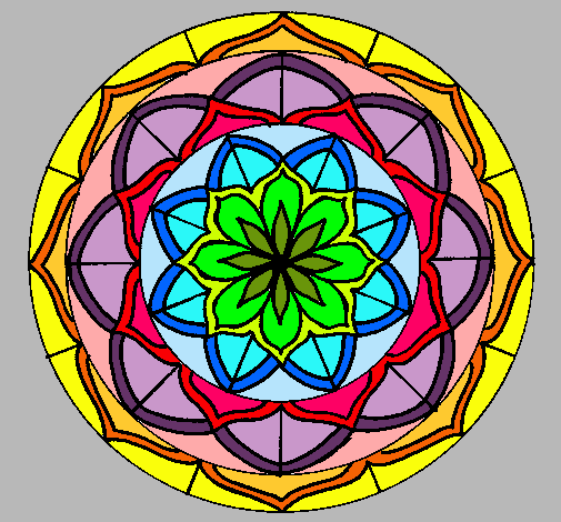 Dibujo Mandala 6 pintado por naira