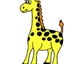Dibujo Jirafa pintado por girafa