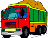 Dibujo Camión de carga pintado por mamuelillo