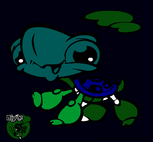 Dibujo Tortuga Littlest Pet Shop pintado por JavierAMG