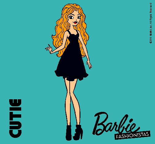 Dibujo Barbie Fashionista 3 pintado por cristi10