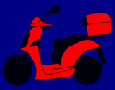 Dibujo Ciclomotor pintado por oriol1234