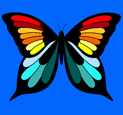 Dibujo Mariposa pintado por tabata