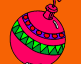 Dibujo Bola de navidad pintado por migl