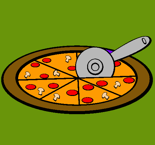 Dibujo Pizza pintado por mundo346