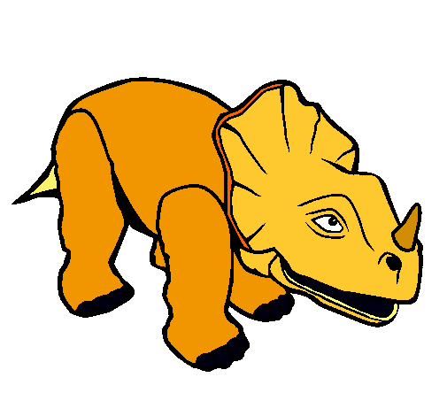 Dibujo Triceratops II pintado por passteni