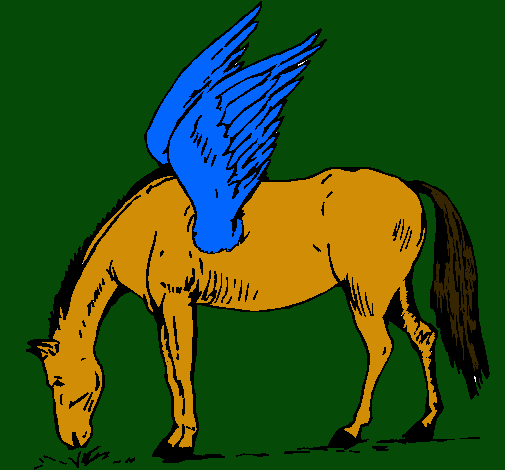 Dibujo Pegaso pintado por fatty 