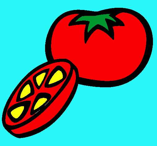 Dibujo Tomate pintado por Miqqa
