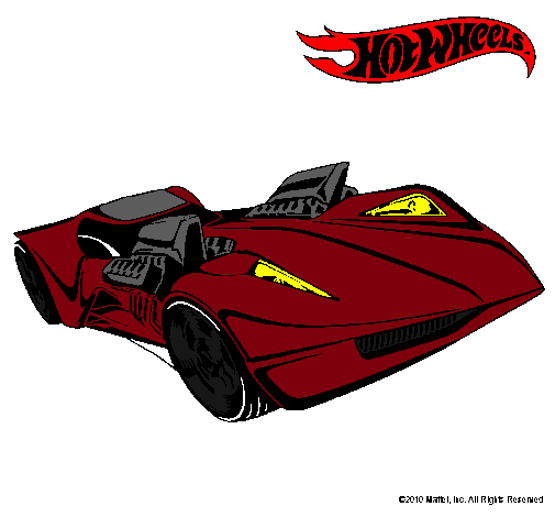 Dibujo Hot Wheels 4 pintado por yosber