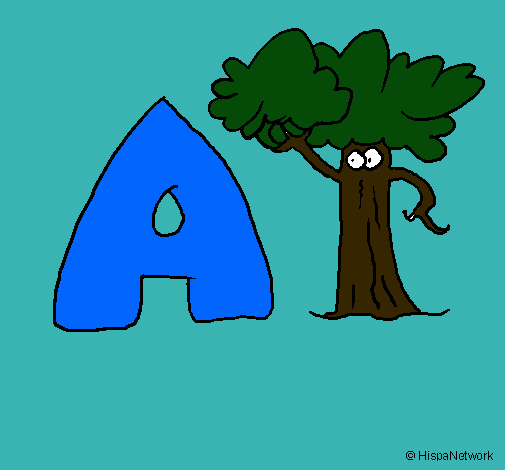 Dibujo Árbol pintado por milenaa