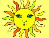 Dibujo Sol pintado por NOUR