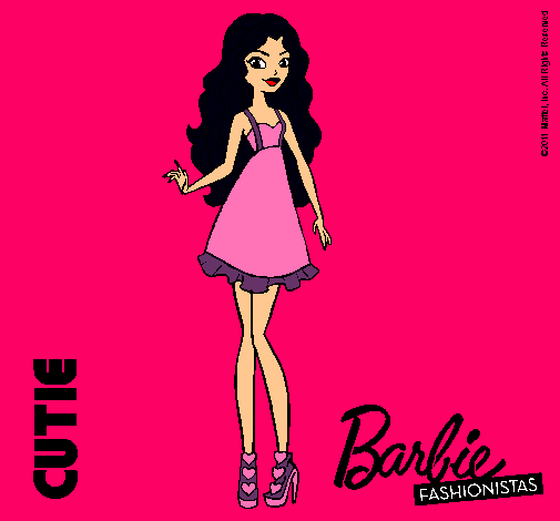 Dibujo Barbie Fashionista 3 pintado por cristi10