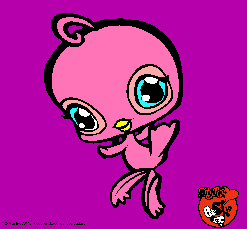 Dibujo Pajarito Littlest Pet Shop pintado por cherli